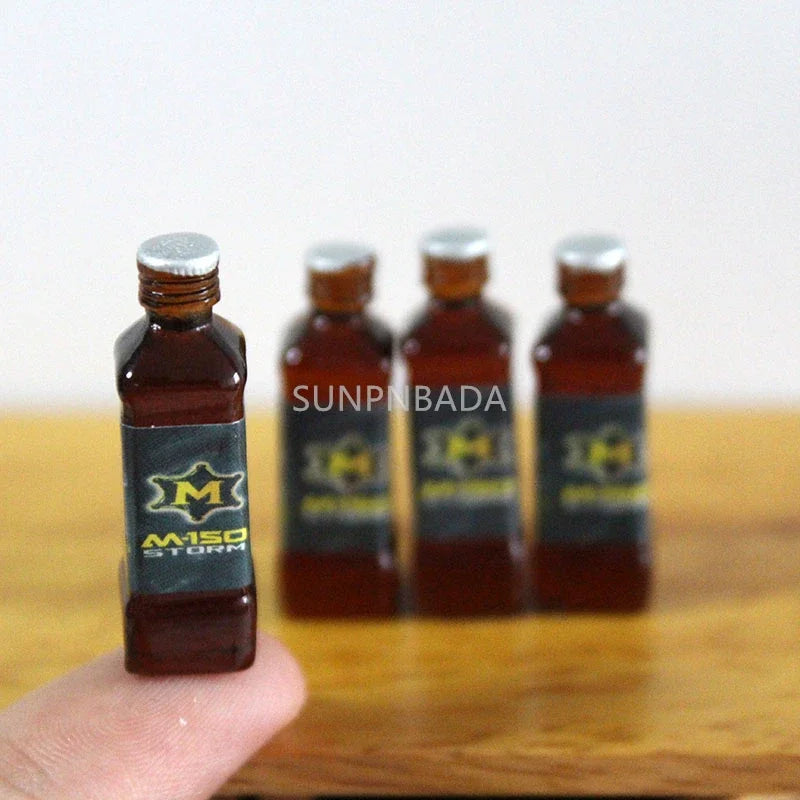 1/6 Scale Miniature Wine & Whisky Bottle Set for Dollhouse & BJD SNP-035U