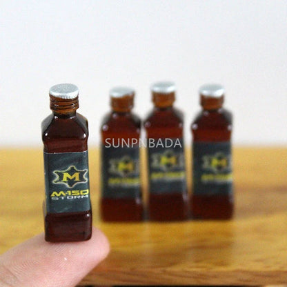 1/6 Scale Miniature Wine & Whisky Bottle Set for Dollhouse & BJD SNP-035U