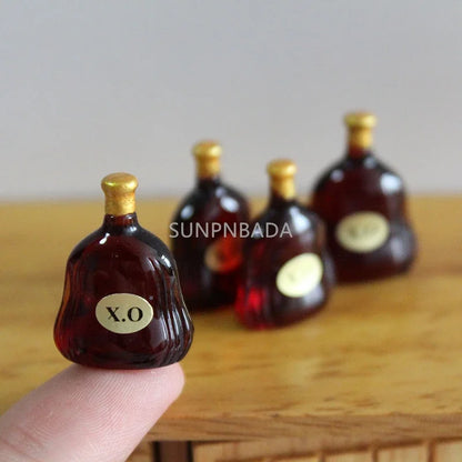 1/6 Scale Miniature Wine & Whisky Bottle Set for Dollhouse & BJD SNP-035G