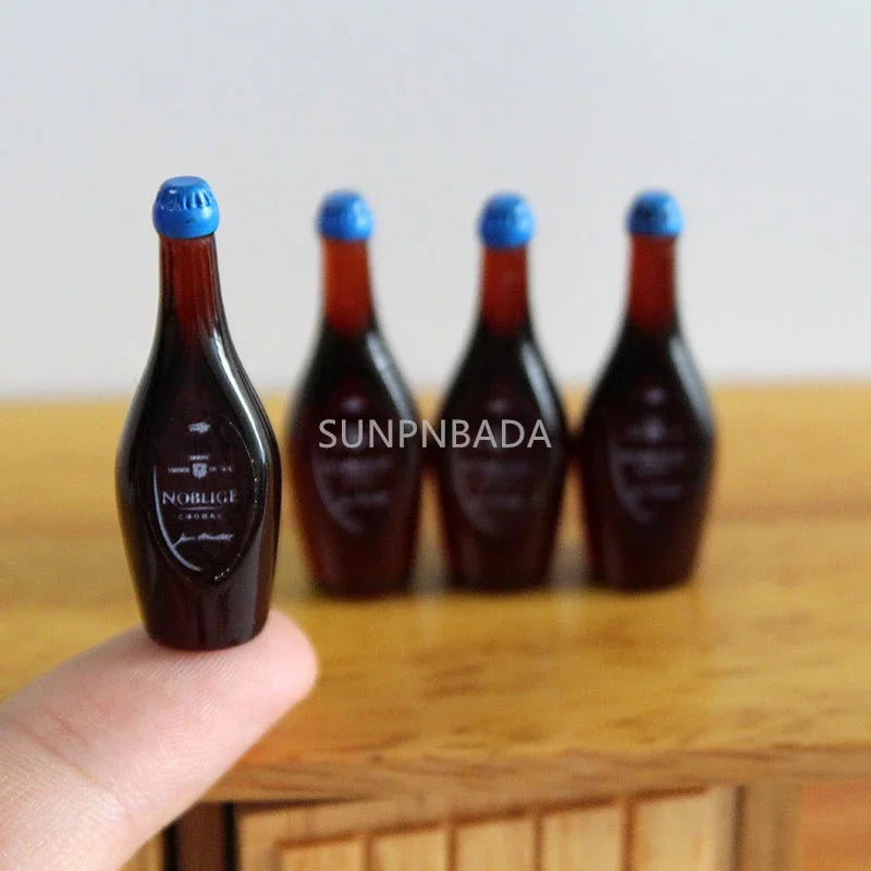 1/6 Scale Miniature Wine & Whisky Bottle Set for Dollhouse & BJD SNP-035H