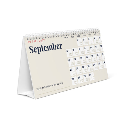 2027 Desk Reading Calendar | Tick a Book for Every Day You Read