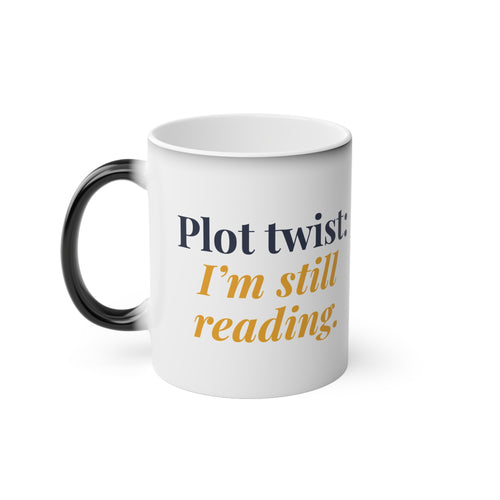 Plot Twist Magic Mug | Heat-Reveal 11oz Book Lover Mug