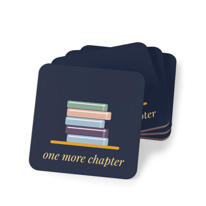 One More Chapter Coaster Set of 4 | Book Lover Coasters