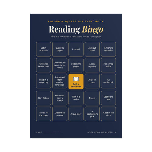 Reading Bingo Poster | 25 Book Prompts for Your Reading Year