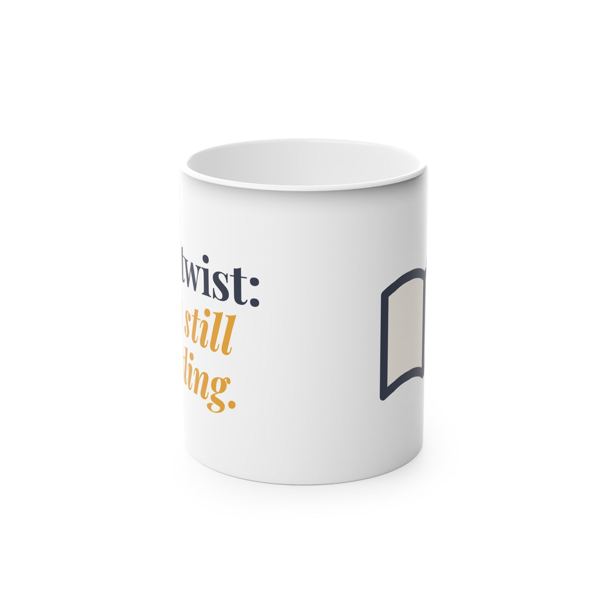 Plot Twist Magic Mug | Heat-Reveal 11oz Book Lover Mug