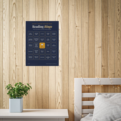Reading Bingo Poster | 25 Book Prompts for Your Reading Year