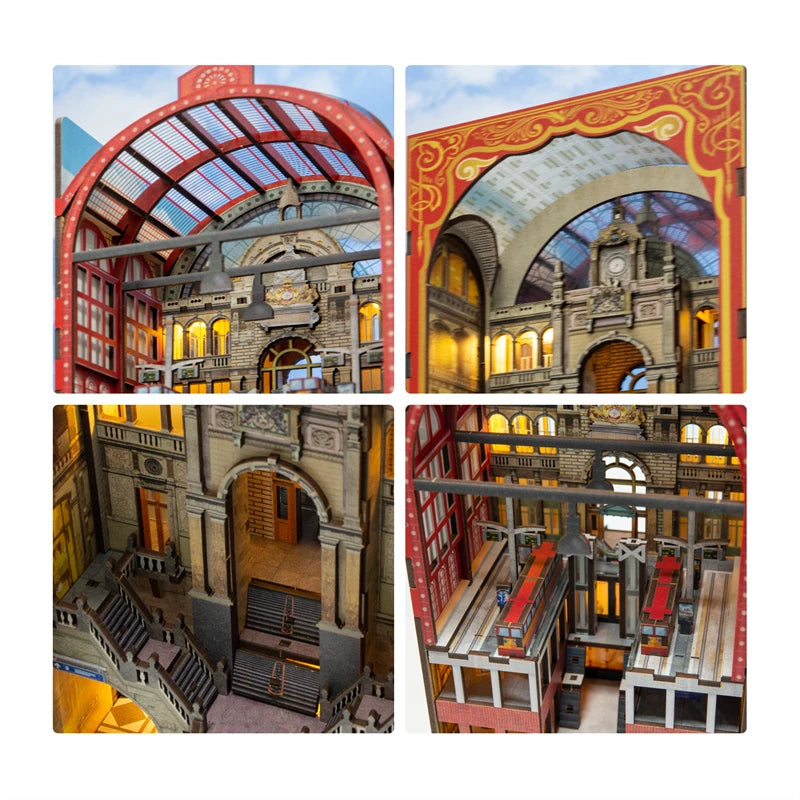 Antwerp Railway Cathedral DIY Book Nook Kit