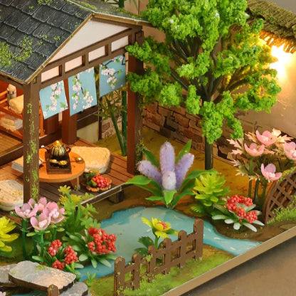 Bamboo Spring Courtyard DIY Dollhouse KitBook Nook Kit Australia