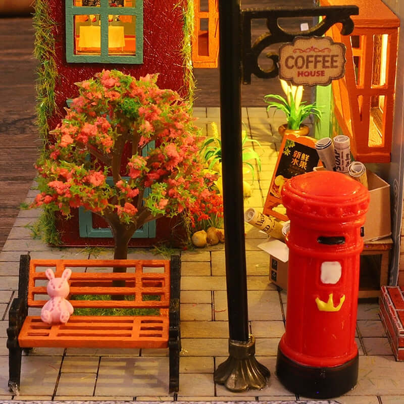 Book Villa DIY Miniature Dollhouse KitBook Nook Kit Australia