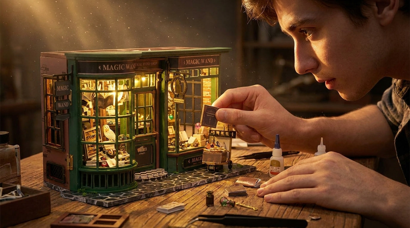 Magical Wand Shop DIY Dollhouse Kit hero banner