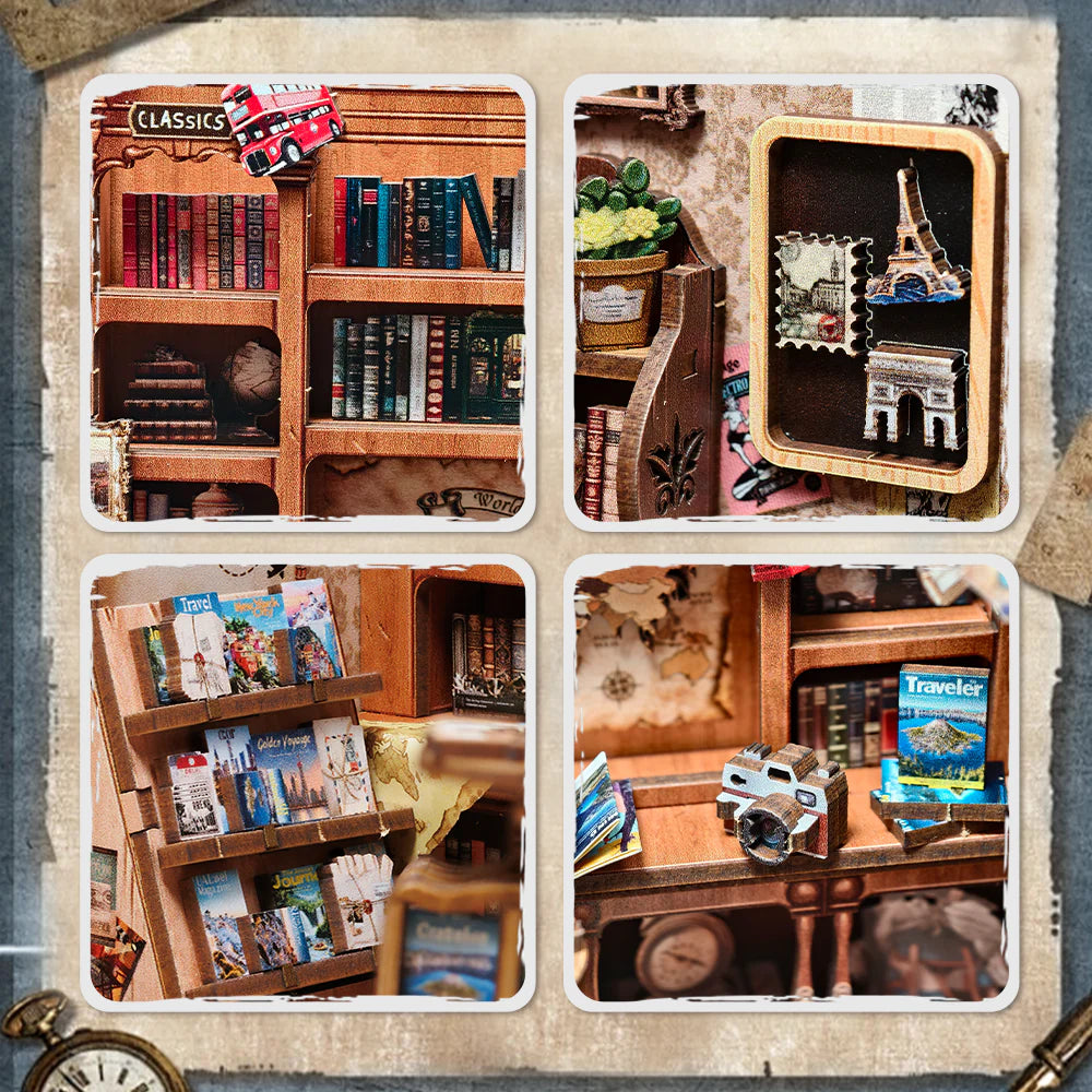 CUTEBEE Journey Trace Bookshop DIY Book Nook KitBook Nook Kit Australia