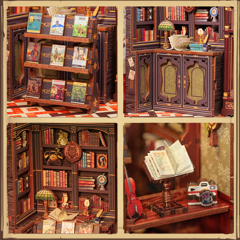 CUTEBEE Owl Bookstore DIY Book Nook KitBook Nook Kit Australia
