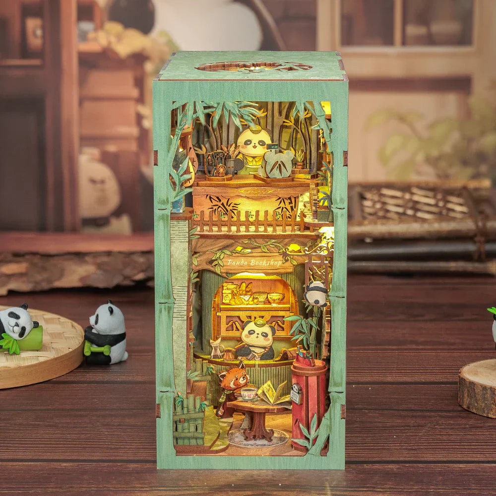 CUTEBEE Panda Bookshop DIY Book Nook KitBook Nook Kit Australia