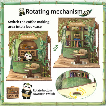 CUTEBEE Panda Bookshop DIY Book Nook KitBook Nook Kit Australia