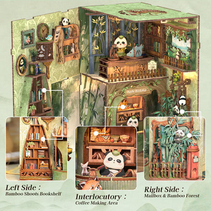 CUTEBEE Panda Bookshop DIY Book Nook KitBook Nook Kit Australia