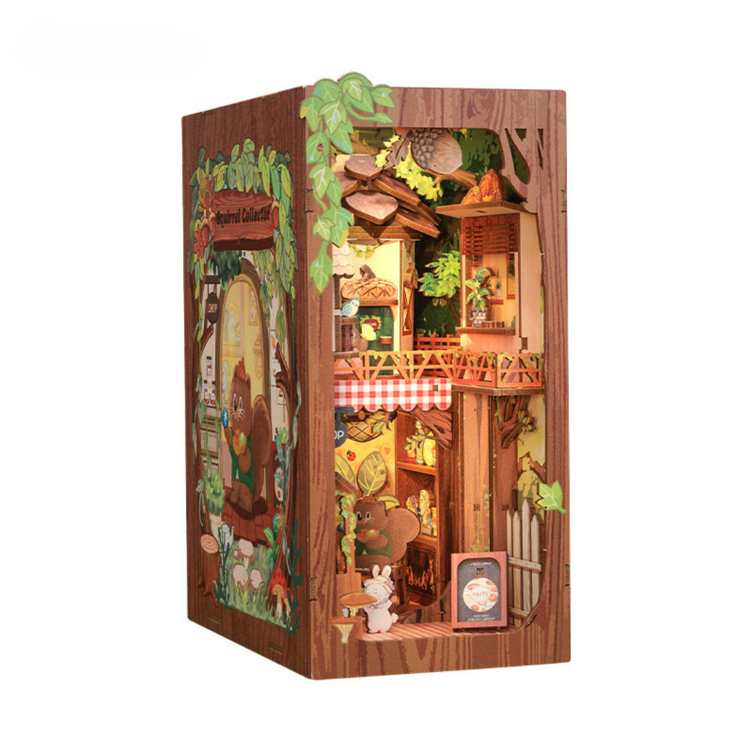 CUTEBEE Squirrel Collector DIY Book Nook KitBook Nook Kit Australia