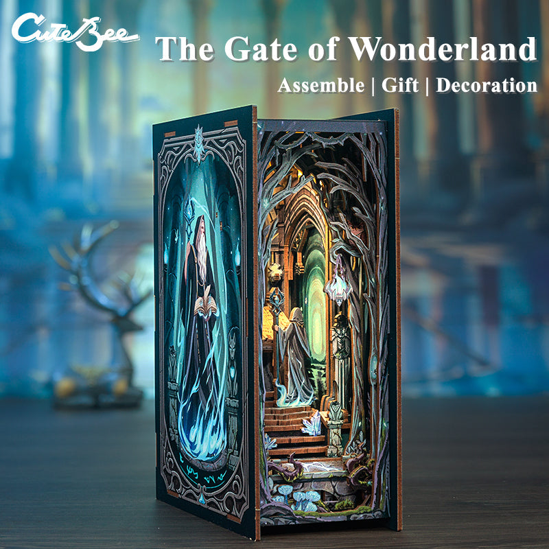 CUTEBEE The Gate of Wonderland DIY Book Nook KitBook Nook Kit Australia