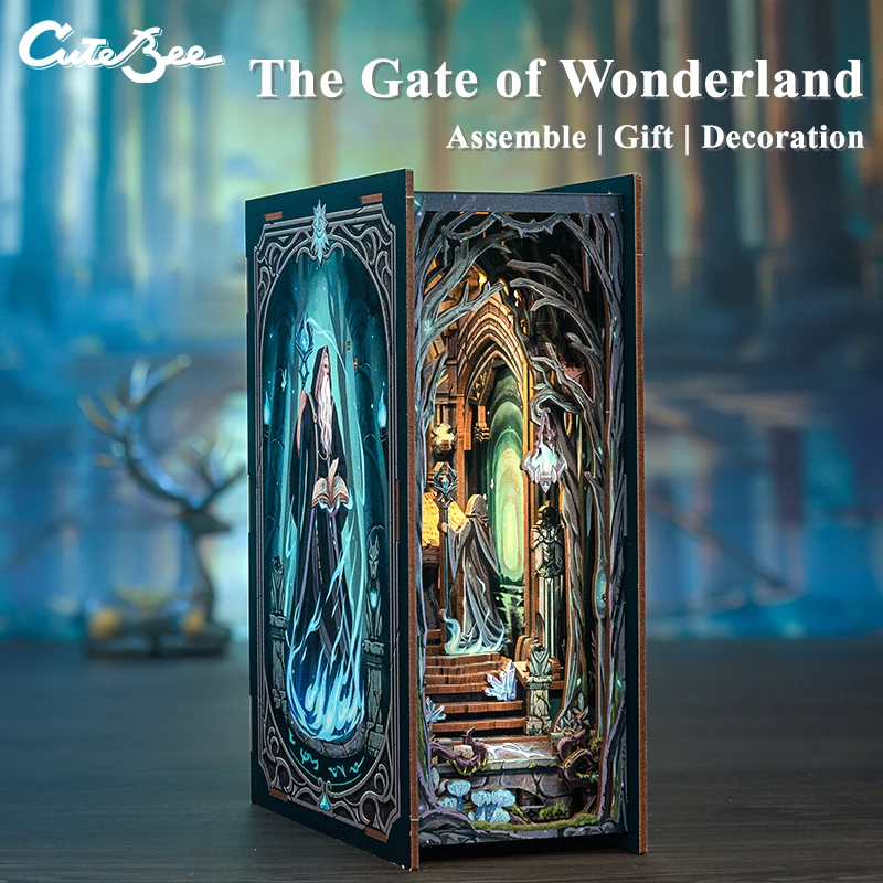 CUTEBEE The Gate of Wonderland DIY Book Nook KitBook Nook Kit Australia