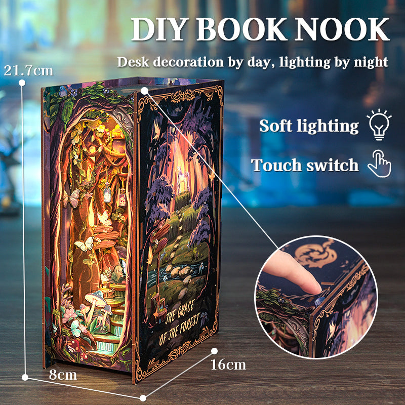 CUTEBEE The Grace of the Forest DIY Book Nook KitBook Nook Kit Australia