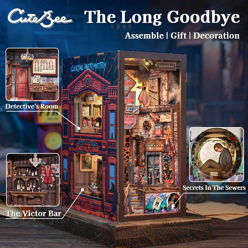 CUTEBEE The Long Goodbye DIY Book Nook KitBook Nook Kit Australia