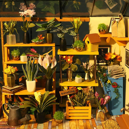 Cathy's Flower Robotime DIY Dollhouse KitBook Nook Kit Australia