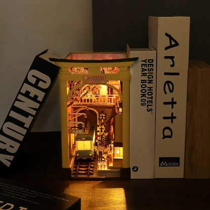 Cherry Blossom Train Station DIY Book Nook KitBook Nook Kit Australia