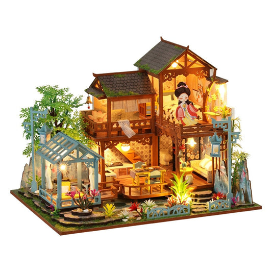 Chinese Ancient Garden Room DIY Dollhouse KitBook Nook Kit Australia