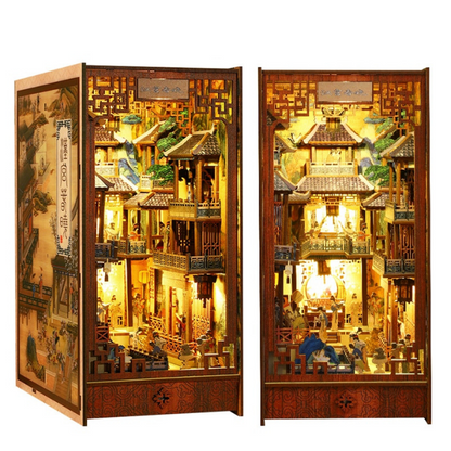 Chinese Ancient Town DIY Book Nook KitBook Nook Kit Australia