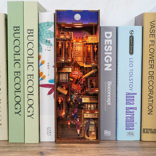 Chinese City Building DIY Book Nook KitBook Nook Kit Australia