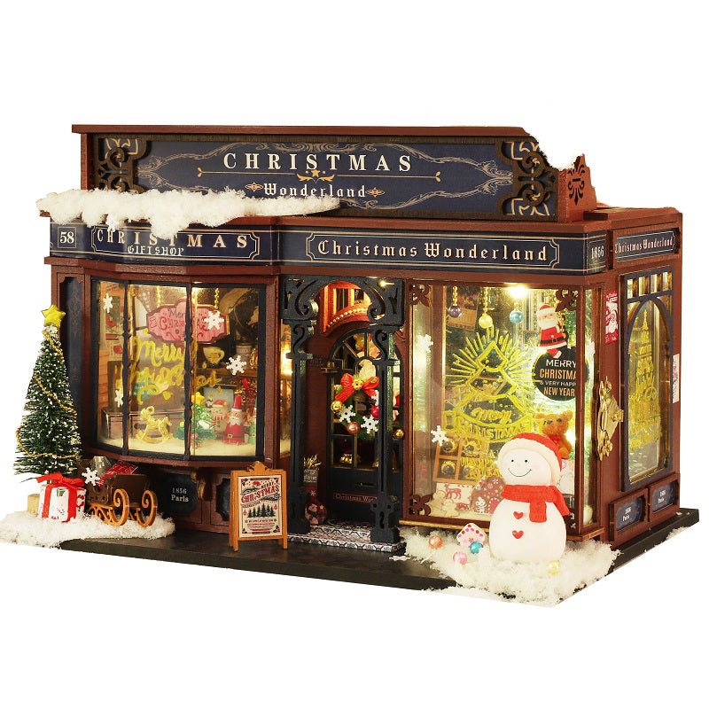 Christmas Gift Shop DIY Dollhouse KitBook Nook Kit Australia
