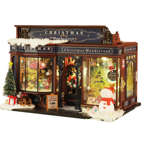 Christmas Gift Shop DIY Dollhouse KitBook Nook Kit Australia