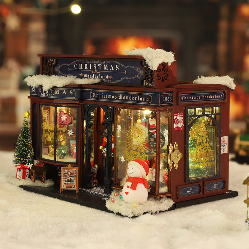Christmas Gift Shop DIY Dollhouse KitBook Nook Kit Australia