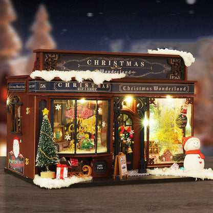 Christmas Gift Shop DIY Dollhouse KitBook Nook Kit Australia