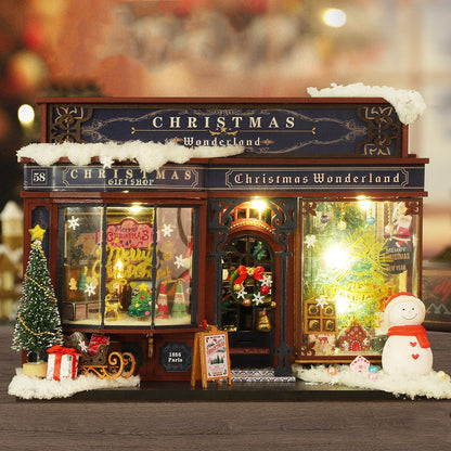 Christmas Gift Shop DIY Dollhouse KitBook Nook Kit Australia