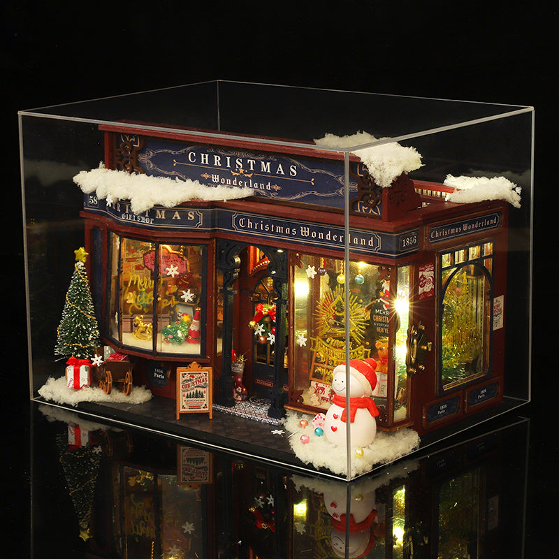 Christmas Gift Shop DIY Dollhouse KitBook Nook Kit Australia