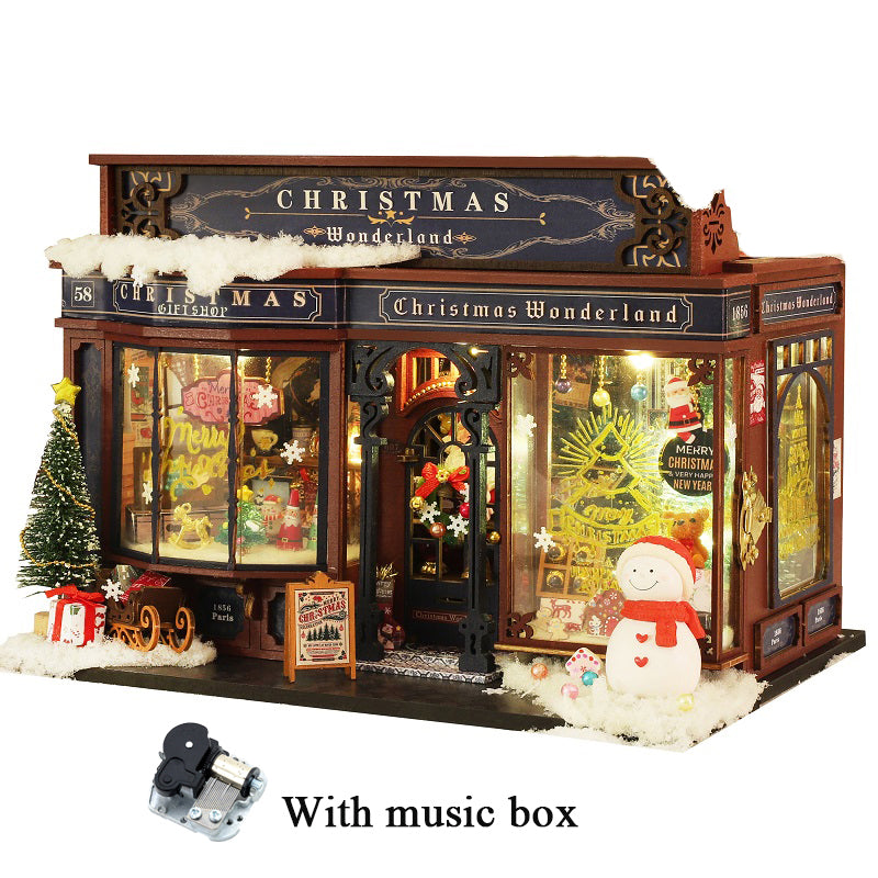 Christmas Gift Shop DIY Dollhouse KitBook Nook Kit Australia