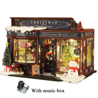 Christmas Gift Shop DIY Dollhouse KitBook Nook Kit Australia