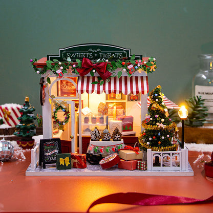 Christmas Sweets and Treats Shop DIY Dollhouse KitBook Nook Kit Australia