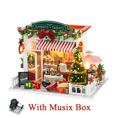 Christmas Sweets and Treats Shop DIY Dollhouse KitBook Nook Kit Australia