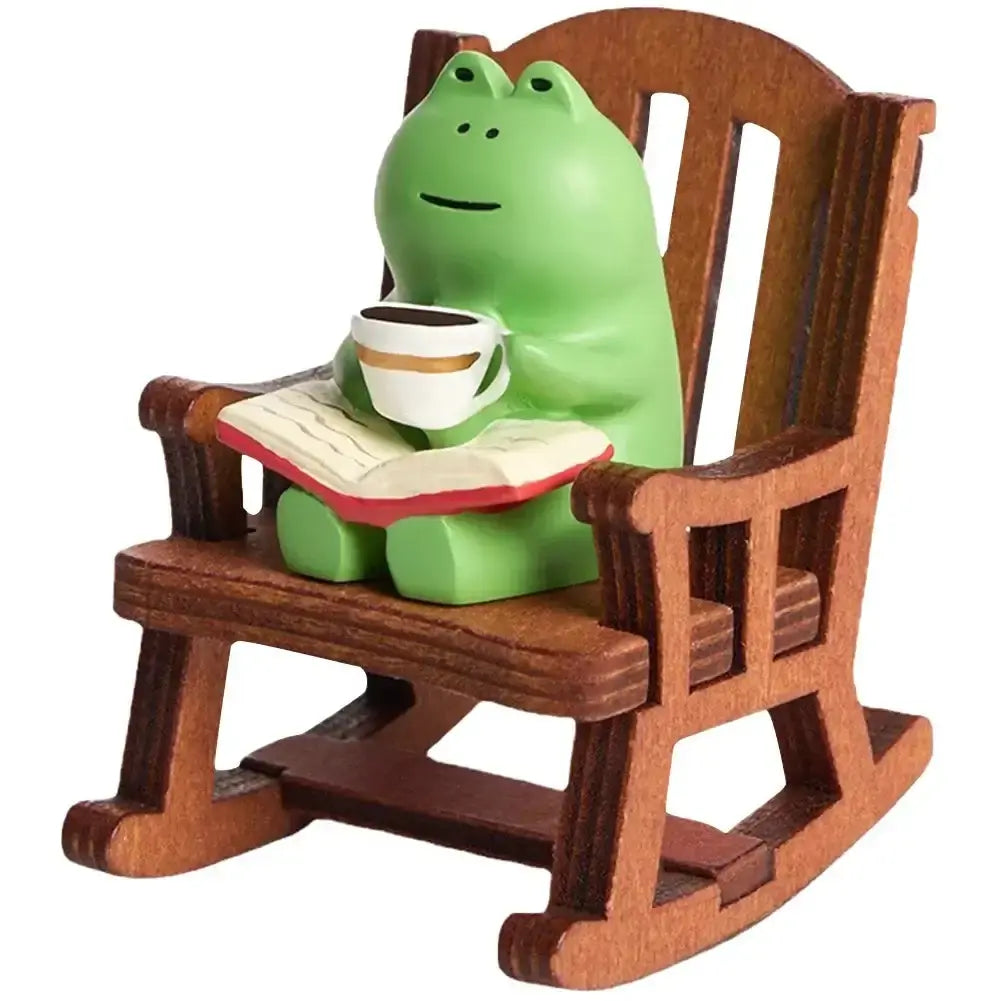Cute Frog Rocking Chair Miniature Frog Rocker Chair
