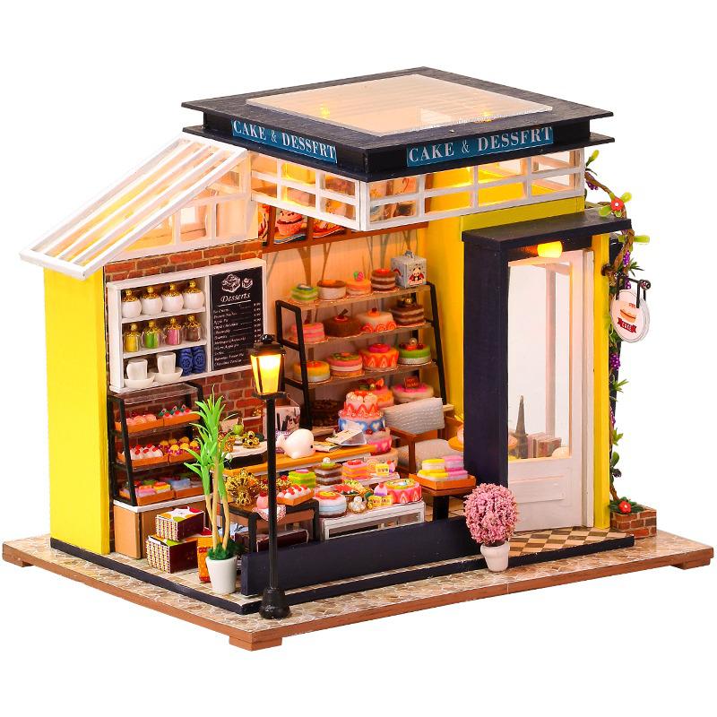 Cutebee Cake House DIY Dollhouse KitBook Nook Kit Australia