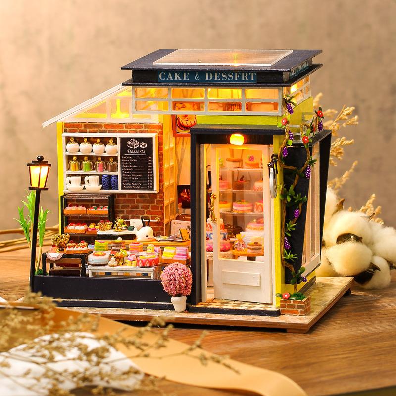 Cutebee Cake House DIY Dollhouse KitBook Nook Kit Australia