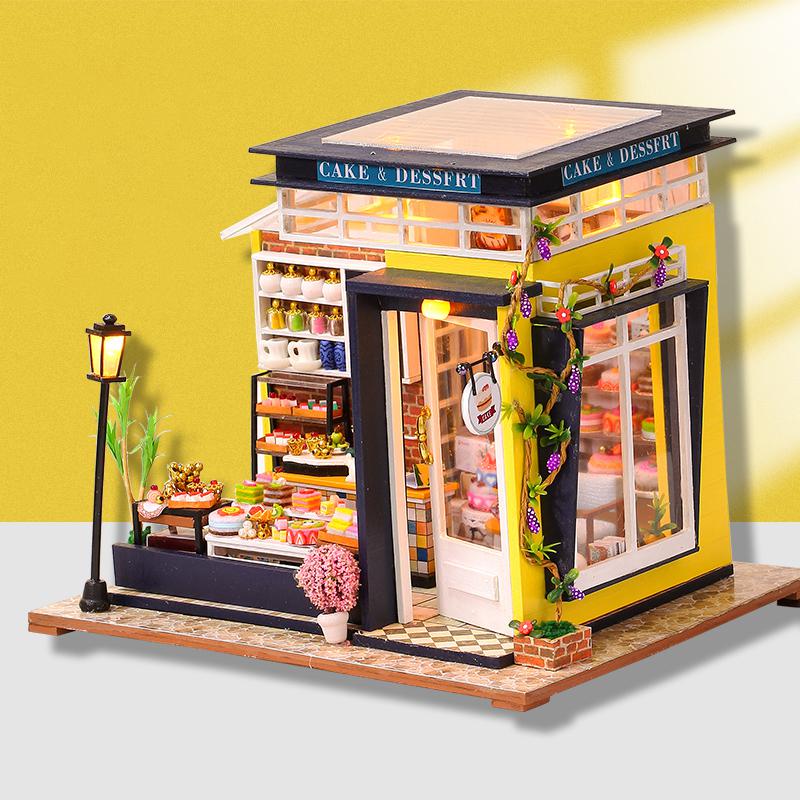 Cutebee Cake House DIY Dollhouse KitBook Nook Kit Australia