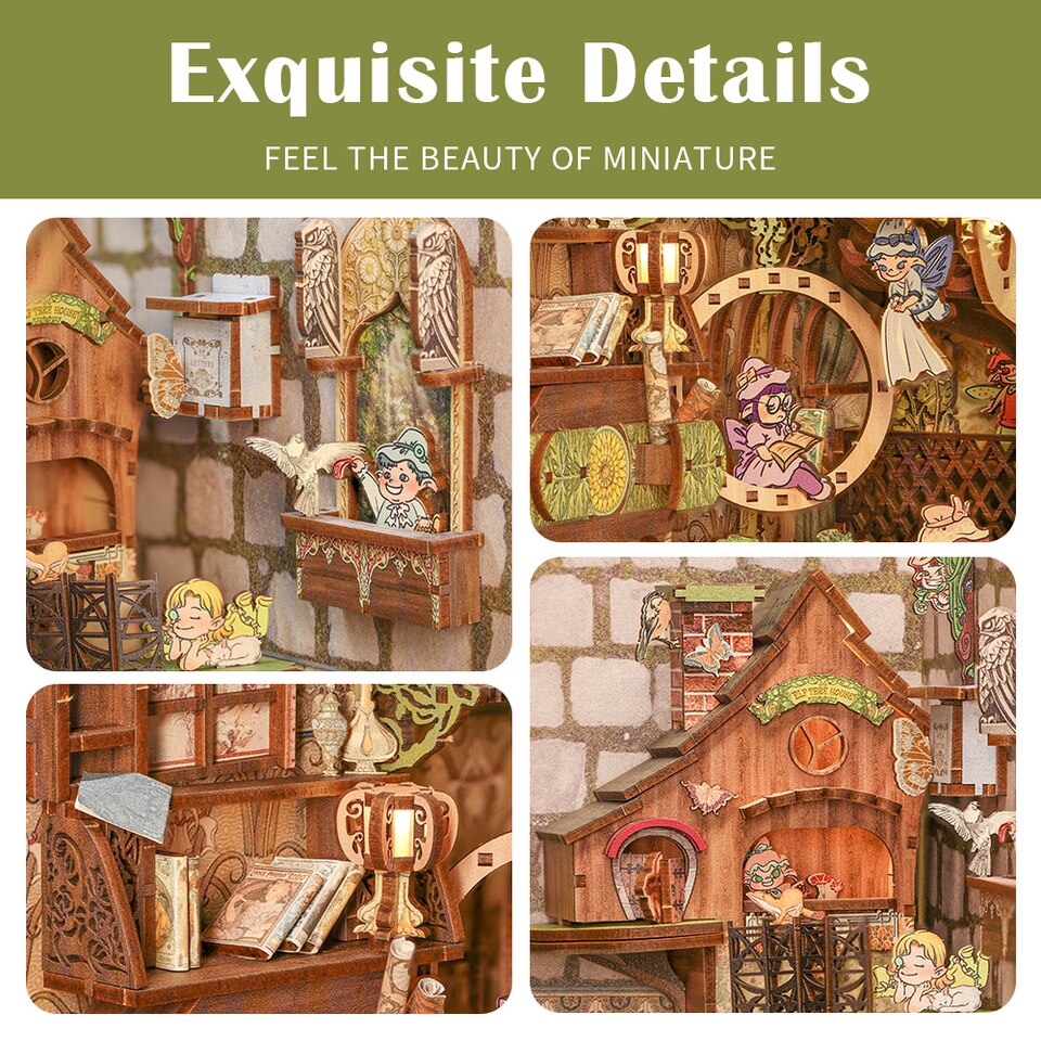 Cutebee Elven Paradise DIY Book Nook KitBook Nook Kit Australia