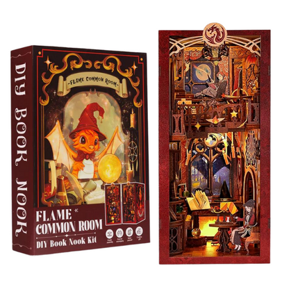 Cutebee Flame Common Room DIY Book Nook KitBook Nook Kit Australia