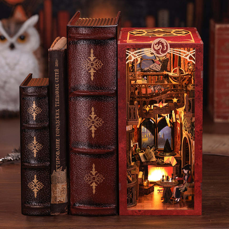 Cutebee Flame Common Room DIY Book Nook KitBook Nook Kit Australia
