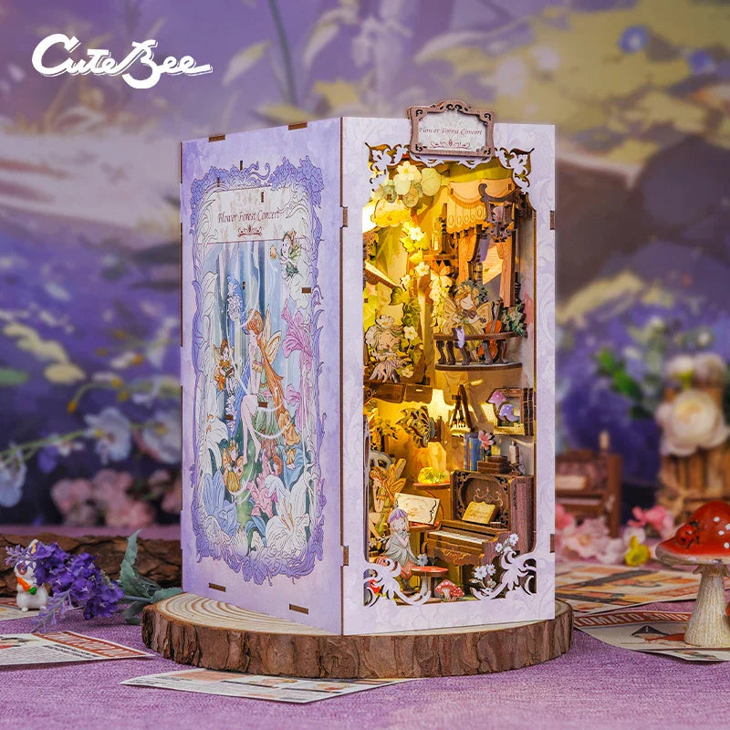 Cutebee Flower Forest Concert DIY Book Nook KitBook Nook Kit Australia