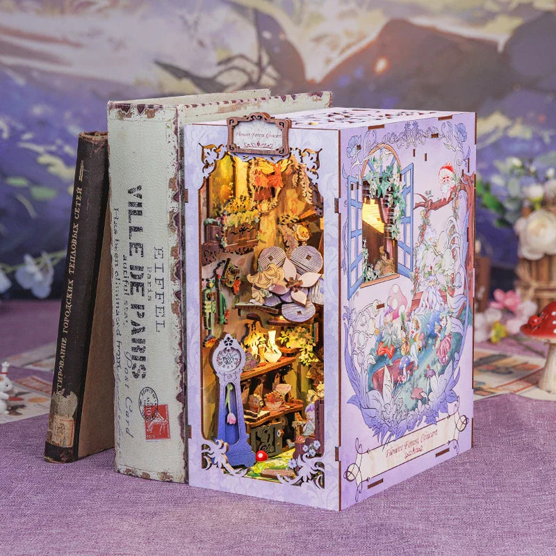 Cutebee Flower Forest Concert DIY Book Nook KitBook Nook Kit Australia