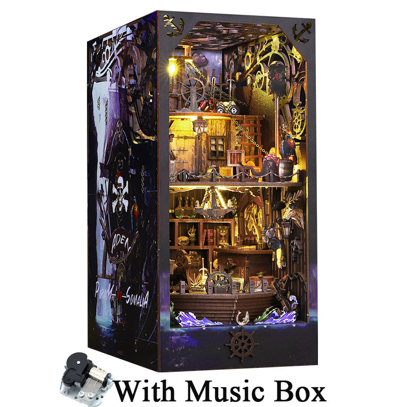 Cutebee Magic Pirate Ship DIY Book Nook KitBook Nook Kit Australia