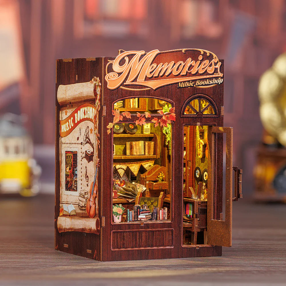 Cutebee Memories Music Bookshop DIY Book Nook KitBook Nook Kit Australia